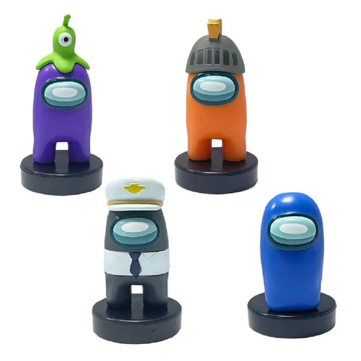 Among Us - Pack 4 figuras con sellos (varios modelos)