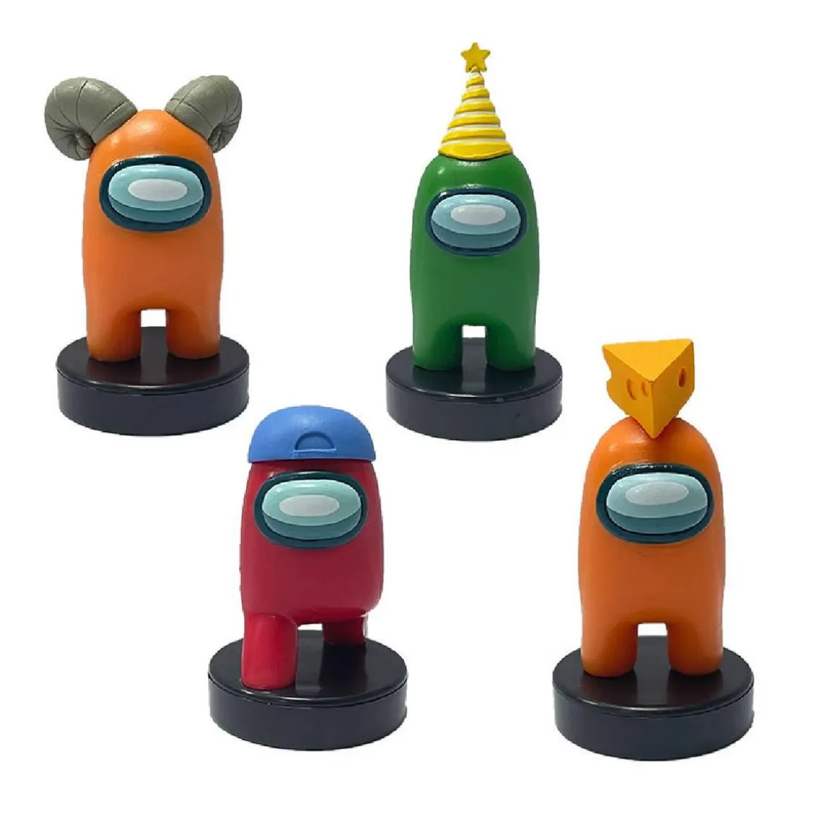 Among Us - Pack 4 figuras con sellos (varios modelos)