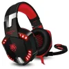 Auriculares Gaming con LED y control de volumen para consola PS4, XBOX y PC Rojo