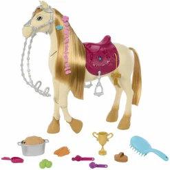 Barbie - Caballo interactivo bailarín con sonidos y accesorios