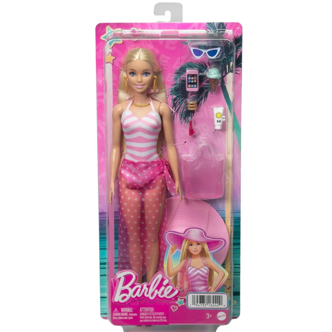 Barbie - Muñeca Barbie Día en la playa ㅤ