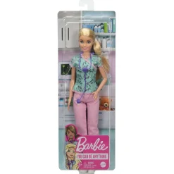 Barbie - Muñeca Barbie enfermera con accesorios ㅤ