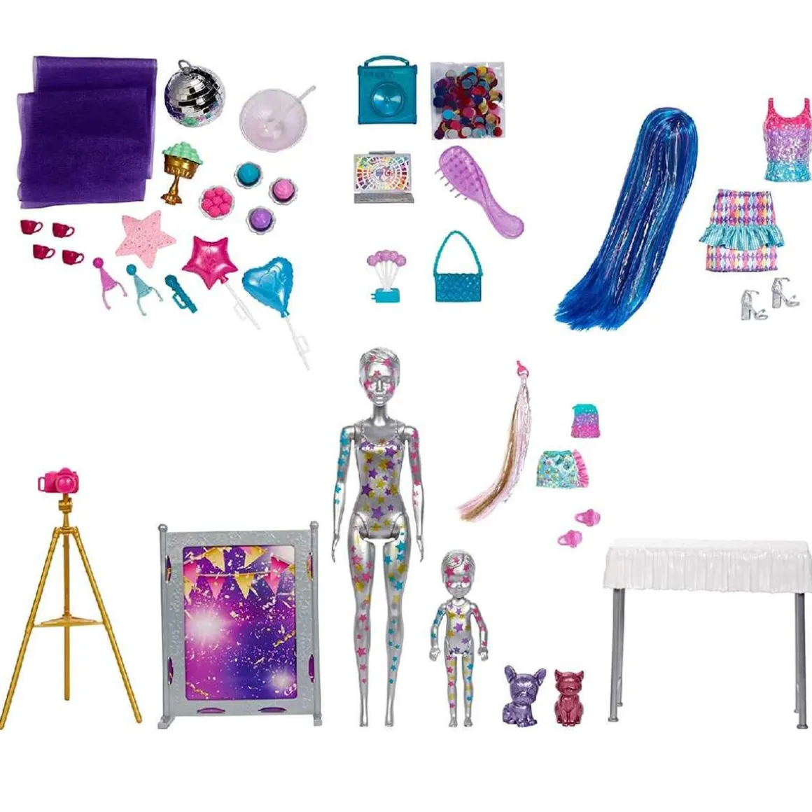 Barbie - Muñeca Color Reveal Fiesta Sorpresa