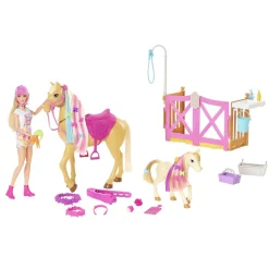 Barbie - Muñeca con caballo y poni