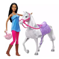 Barbie - Muñeca equitación con caballo