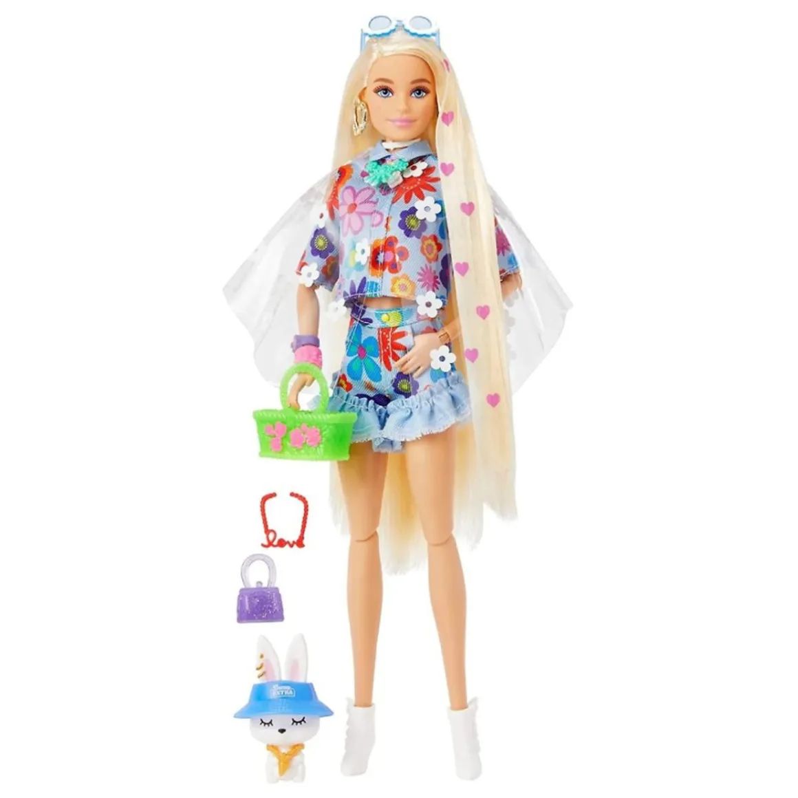 Barbie - Muñeca Extra - Conjunto de flores
