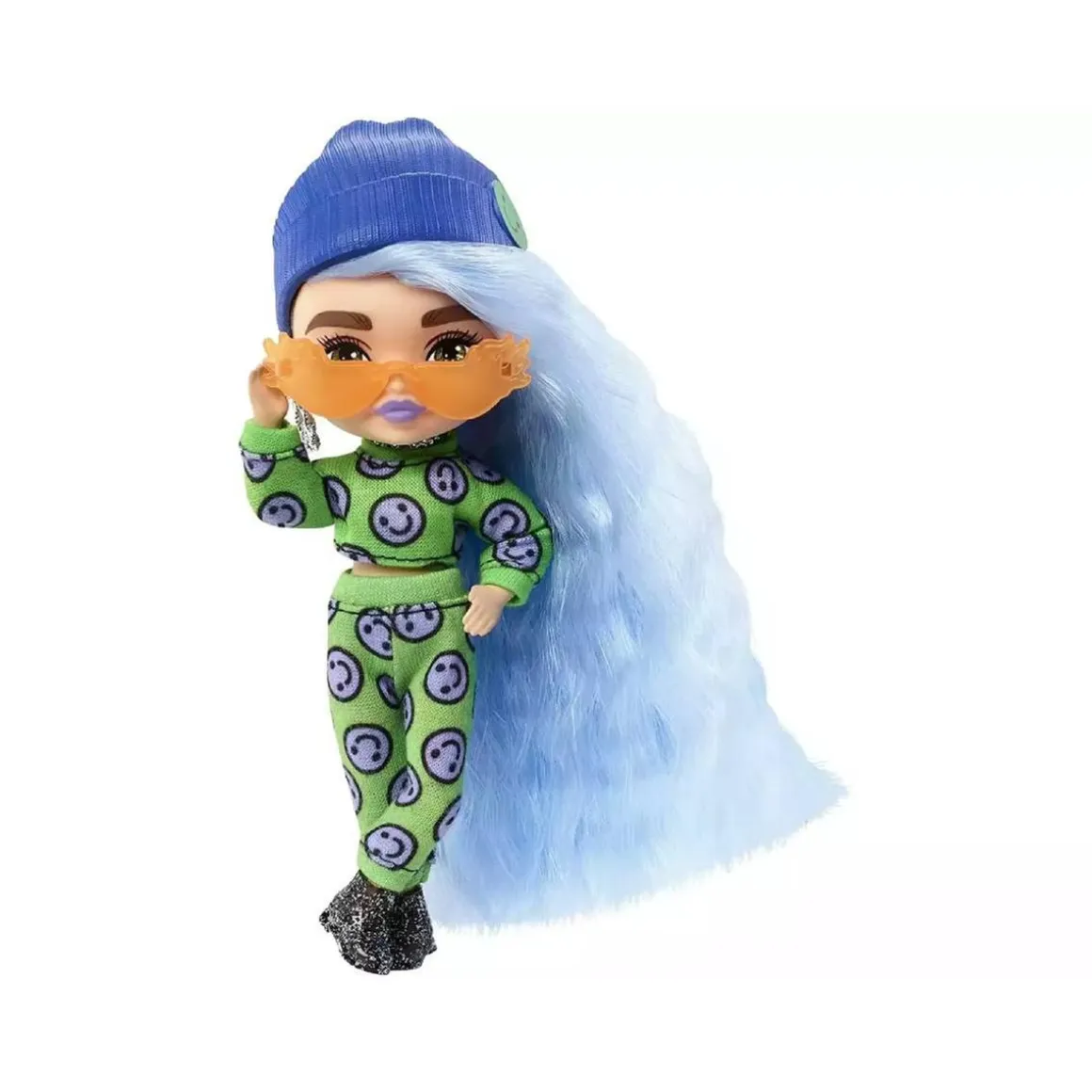 Barbie - Muñeca extra mini con pelo azul hielo
