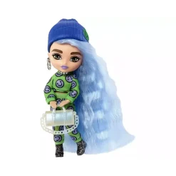Barbie - Muñeca extra mini con pelo azul hielo