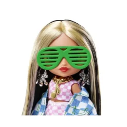 Barbie - Muñeca extra mini chaqueta de cuadros