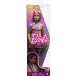 Barbie - Muñeca Fashionista con vestido de corazones y accesorios de moda ㅤ