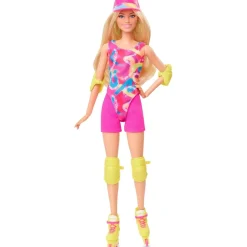 Barbie - Muñeca Patinadora con Outfit Neón y Accesorios ㅤ