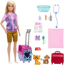 Barbie - Muñeca Salvadora de Fauna con Accesorios de Rescate ㅤ