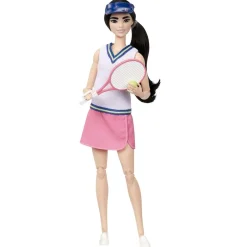 Barbie - Muñeca tenista con raqueta y bola