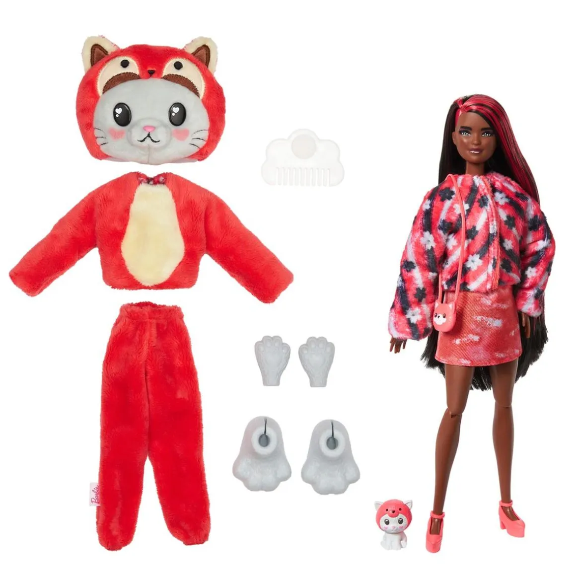 Barbie - Panda - Muñeca sorpresa con accesorios moda y mascota (Varios modelos) ㅤ