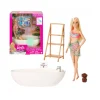 Barbie - Playset muñeca y baño