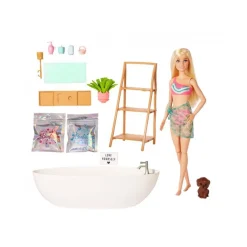 Barbie - Playset muñeca y baño