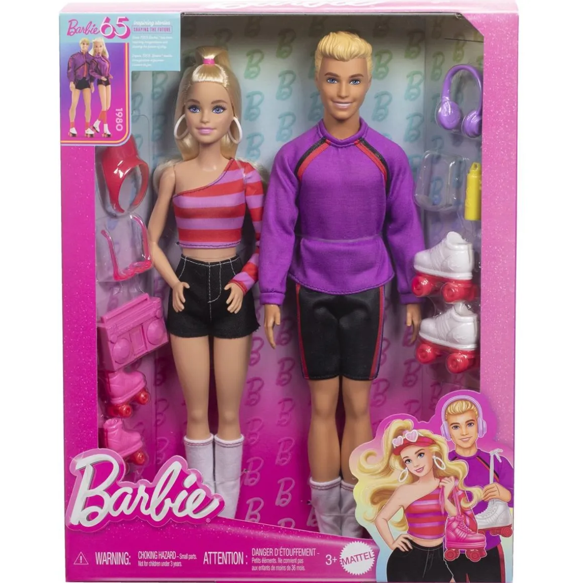 Barbie Y Ken patinadores con accesorios
