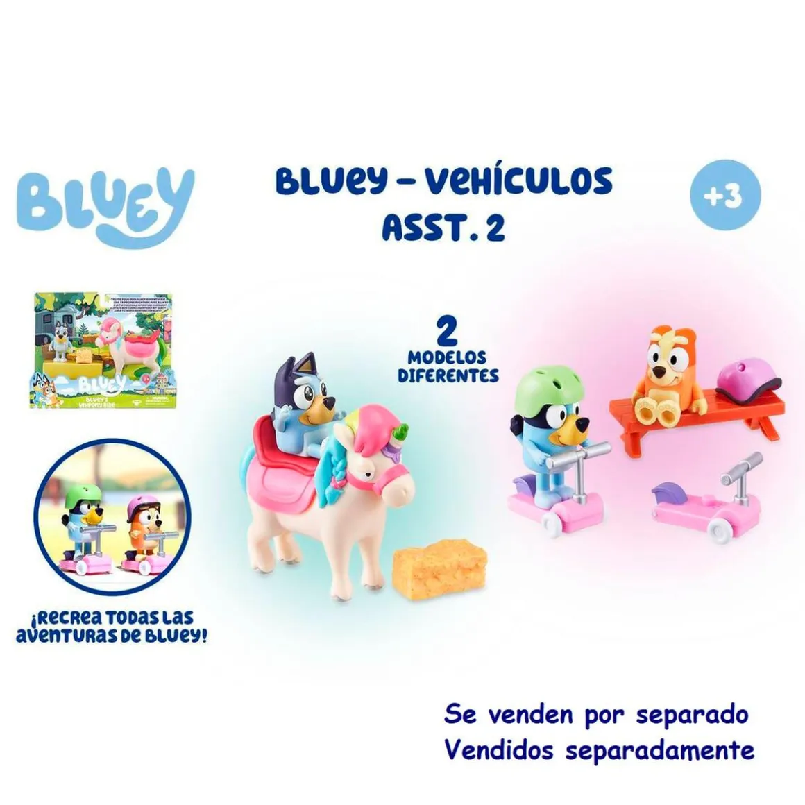 Bluey - Mini playset vehículos (varios modelos)
