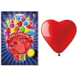 Bolsa con 14 globos corazón rojo