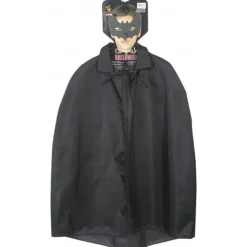 Capa de color negro para niño, talla única