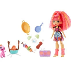 Cave Club - Muñeca Emberly - Playset BBQs