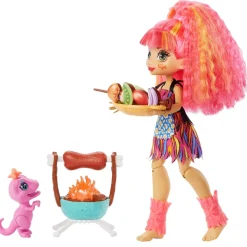 Cave Club - Muñeca Emberly - Playset BBQs