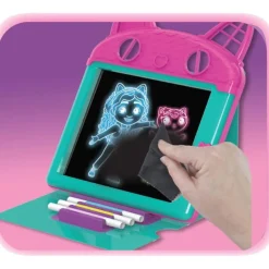 Cefa Toys - Pizarra mágica con luces de colores y casa de muñecas ㅤ