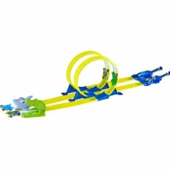 Circuito circular Croc Attack con 3 coches