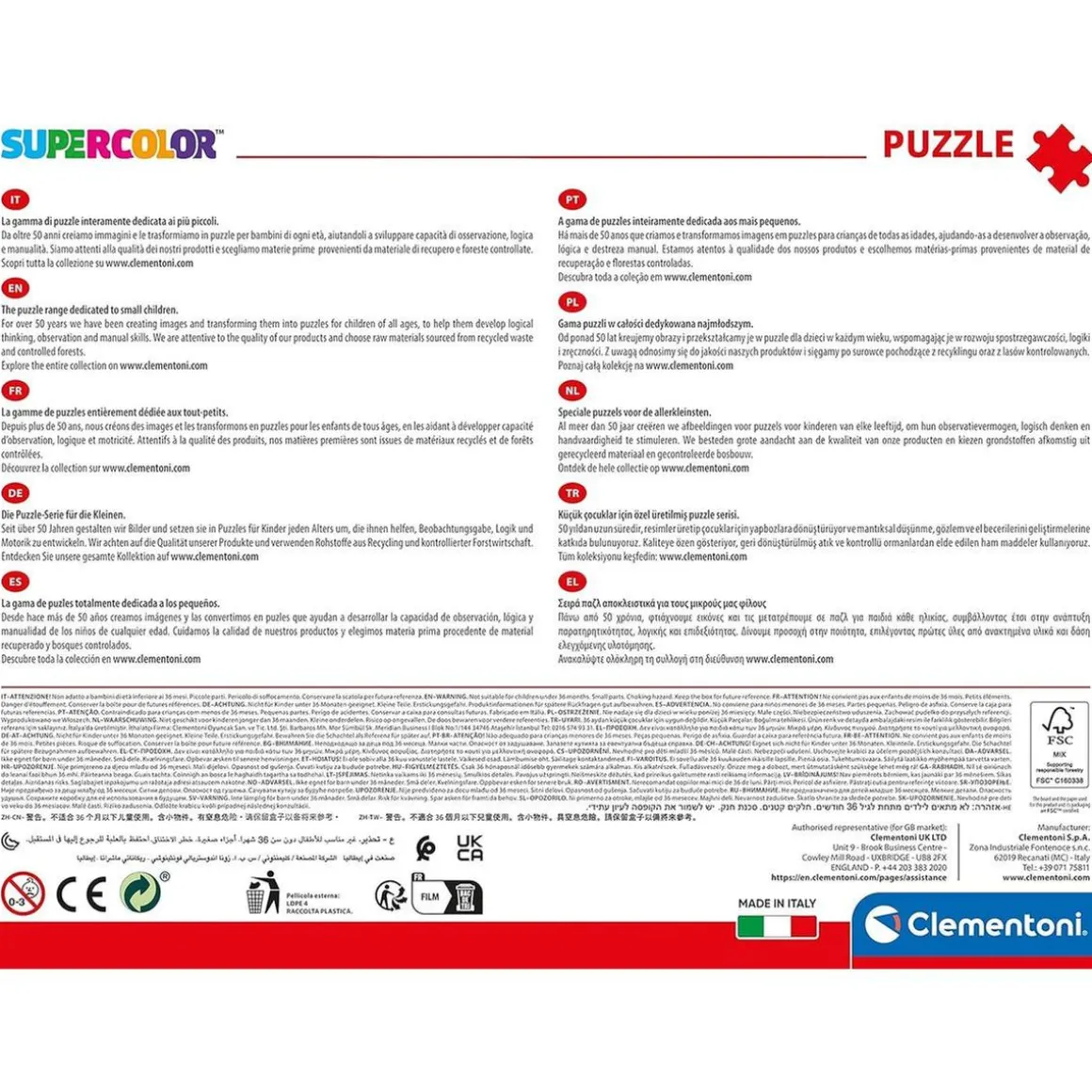 Clementoni - Cars - Puzzle infantil grandes piezas Cars en la carretera ㅤ