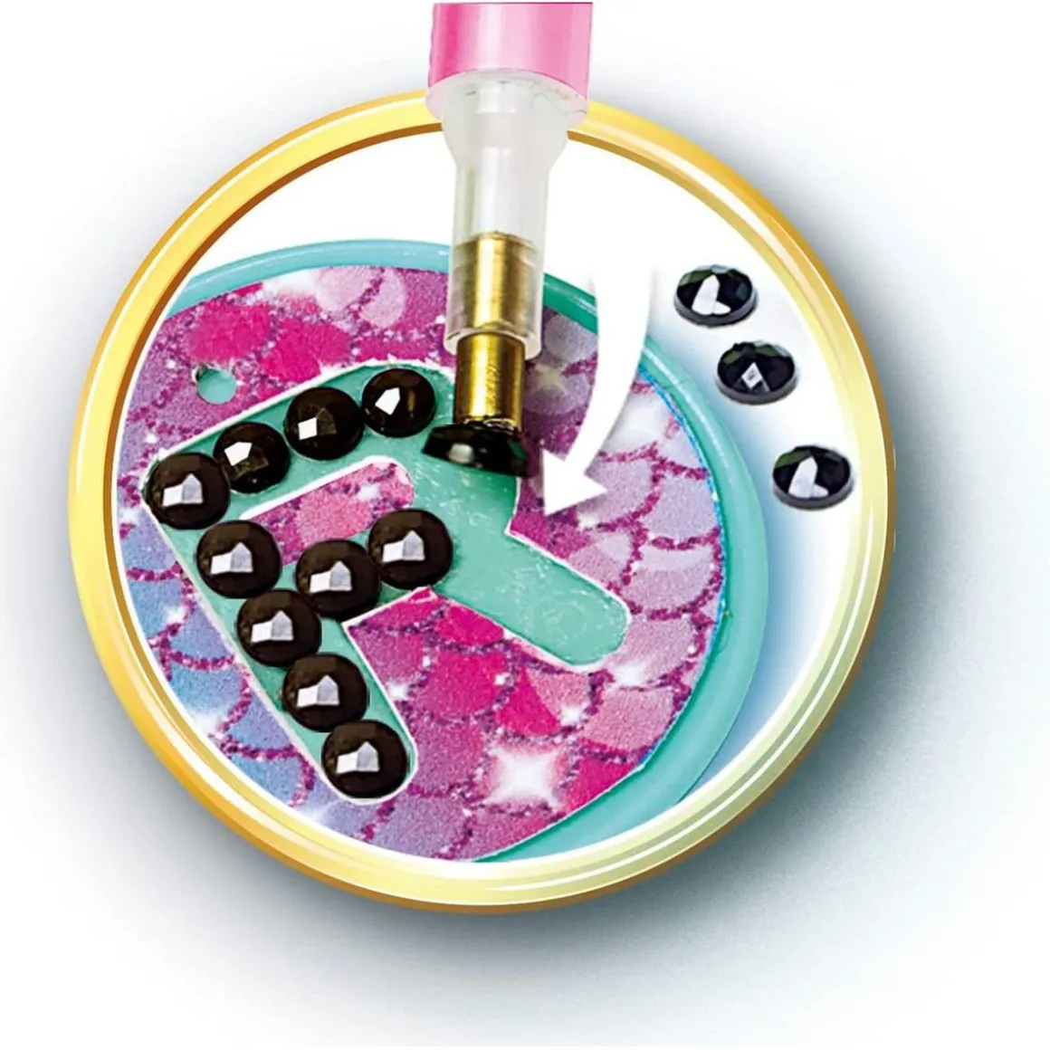 Clementoni - Charms Lab hacer pulseras, collares y encantos multicolor juego creativo ㅤ