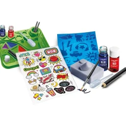 Clementoni - Ciencia y Juego Tatuajes Pop Infantil de ciencia ㅤ