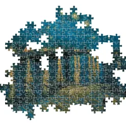 Clementoni - Colección de Museo - Noche Estrellada sobre el Ródano - Puzzle de 1000 piezas para adultos, arte, rompecabezas, pinturas famosas, hecho en Italia, multicolor ㅤ