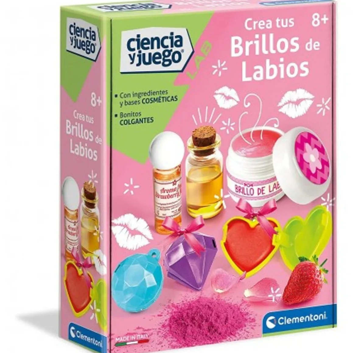 Clementoni - Crea tus brillos de labios, juego científico en español ㅤ