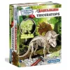 Clementoni - Juego científico de excavación y montaje de Triceratops fosforescente
