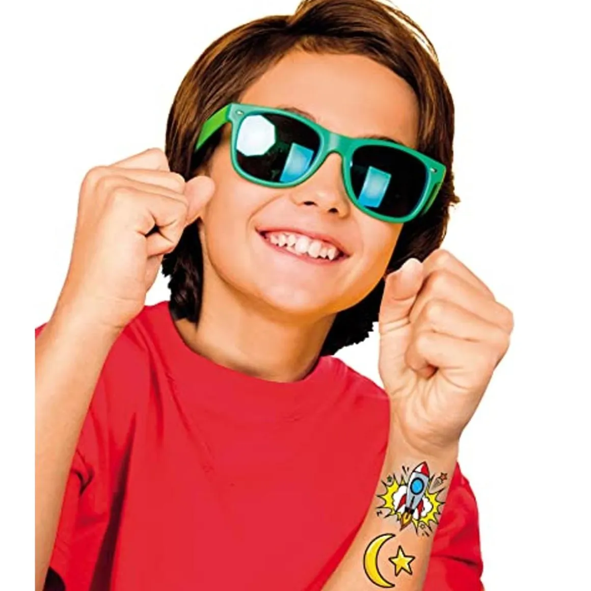 Clementoni - Juego educativo de ciencias para hacer tatuajes y calcomanías personalizadas ㅤ