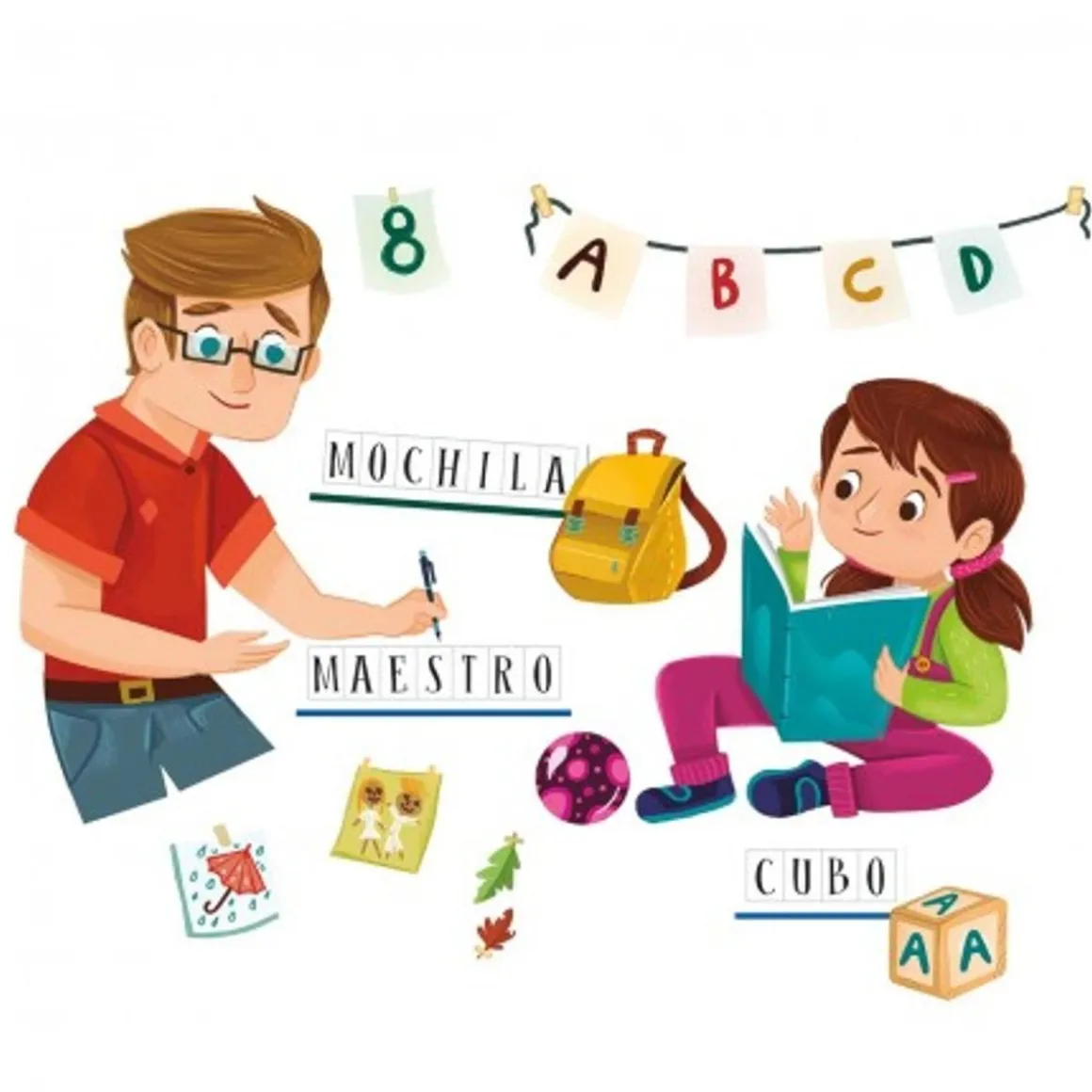 Clementoni - Juego educativo: Aprendiendo mis primeras palabras ㅤ