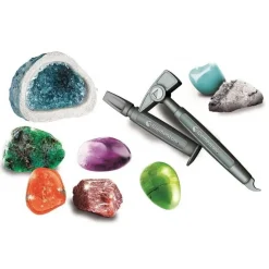 Clementoni - Juego educativo de ciencia: Minerales y geodas multicolor, tamaño mediano