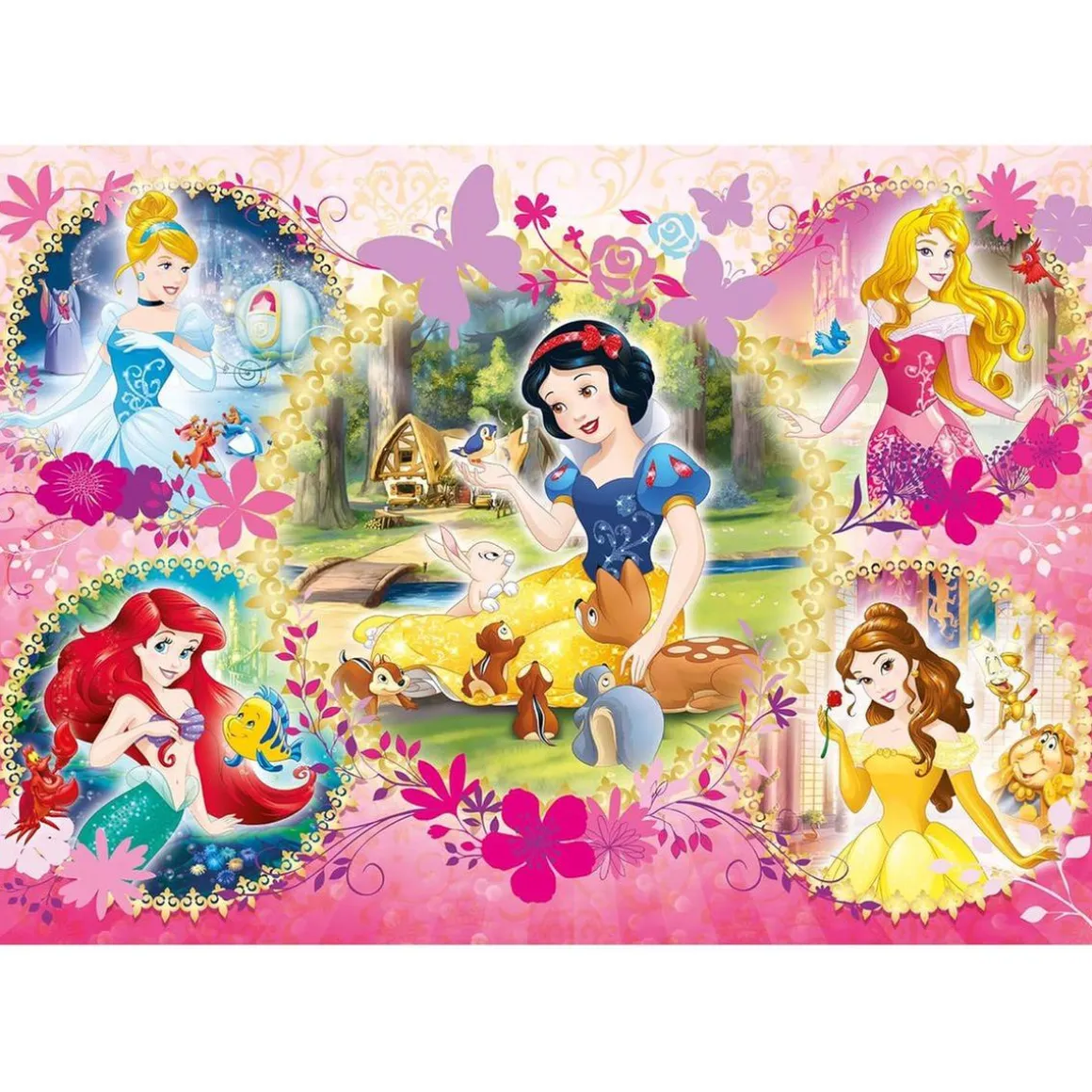 Clementoni - Princesas Disney - Puzzle infantil de 60 piezas Princesas Disney ㅤ