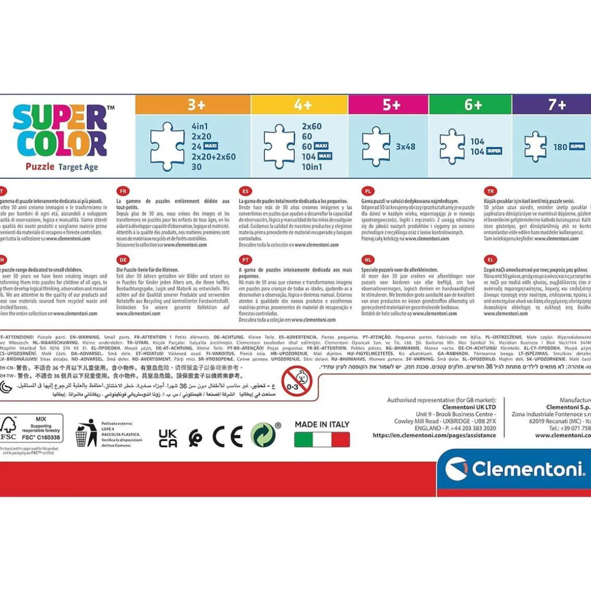 Clementoni - Princesas Disney - Puzzle infantil de 60 piezas Princesas Disney ㅤ