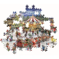 Clementoni - Puzzle 1500 piezas - Feria de navidad