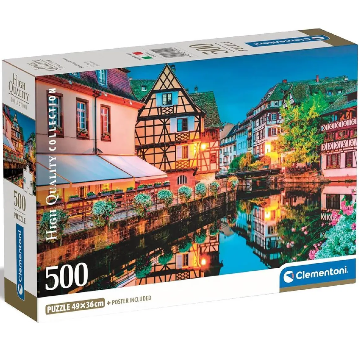 Clementoni - Puzzle 500 piezas High Quality Collection - Strasbourg Old Town