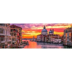 Clementoni - Puzzle 1000 piezas Panorama - El Gran Canal, Venecia