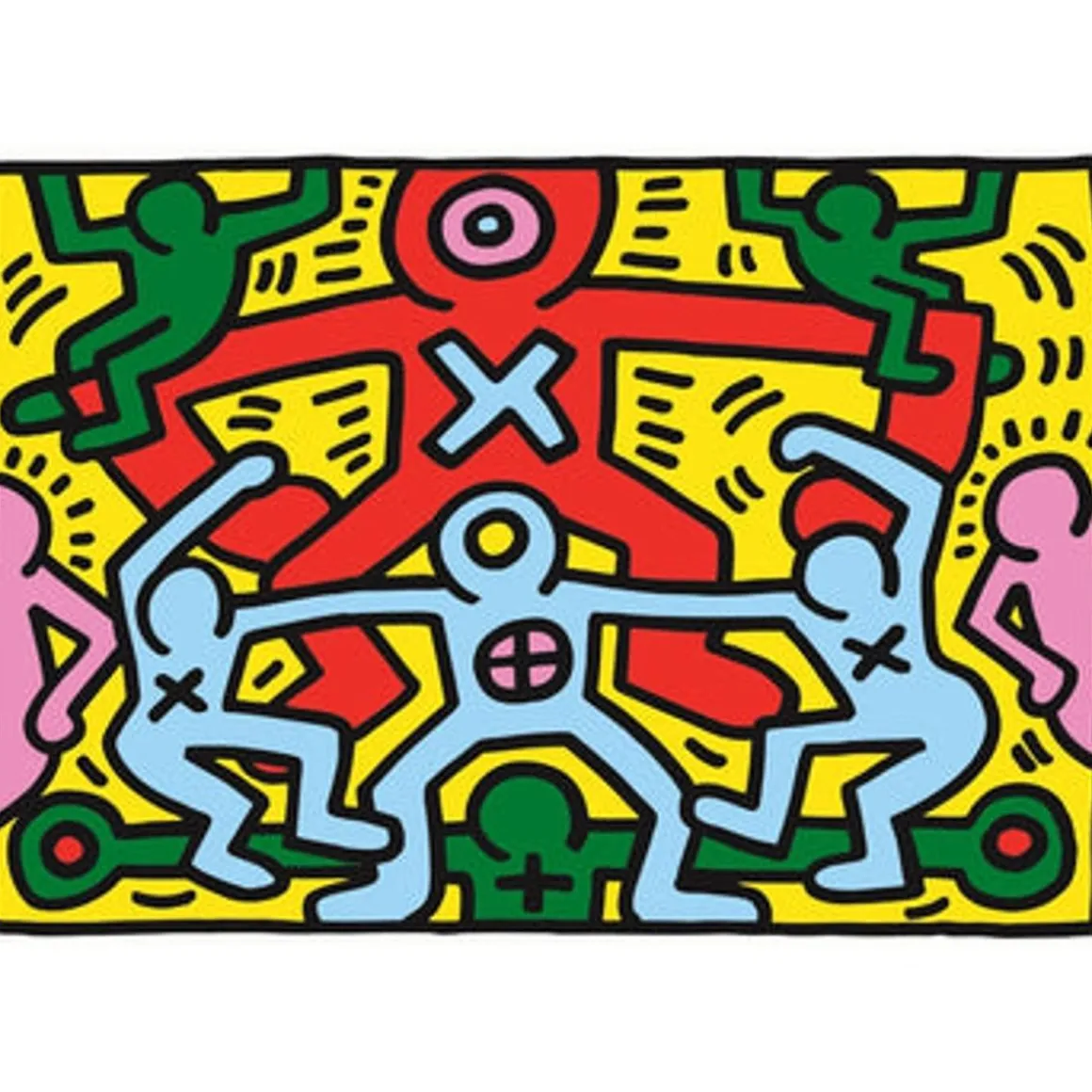 Clementoni - Puzzle Arte Moderno Keith Haring 1000 Piezas ㅤ