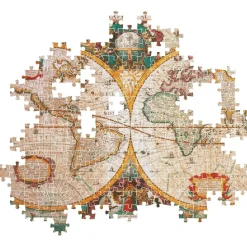 Clementoni - Puzzle de 1000 piezas con Mapa antiguo, fabricado en Italia ㅤ