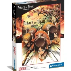 Clementoni - Puzzle de 1000 piezas: Ataque de los Titanes ㅤ