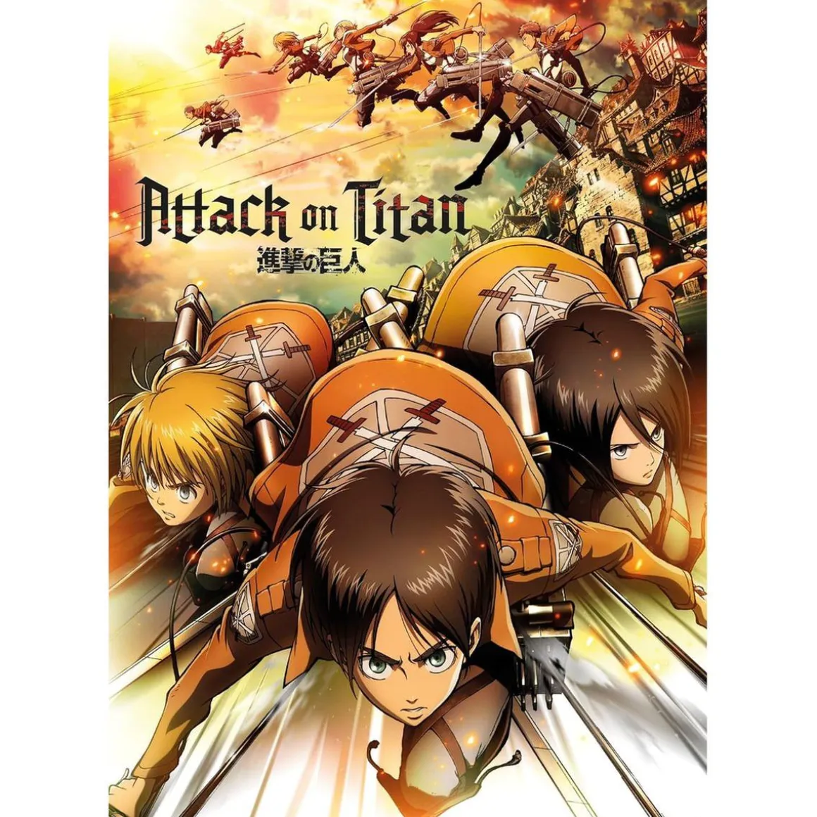 Clementoni - Puzzle de 1000 piezas: Ataque de los Titanes ㅤ