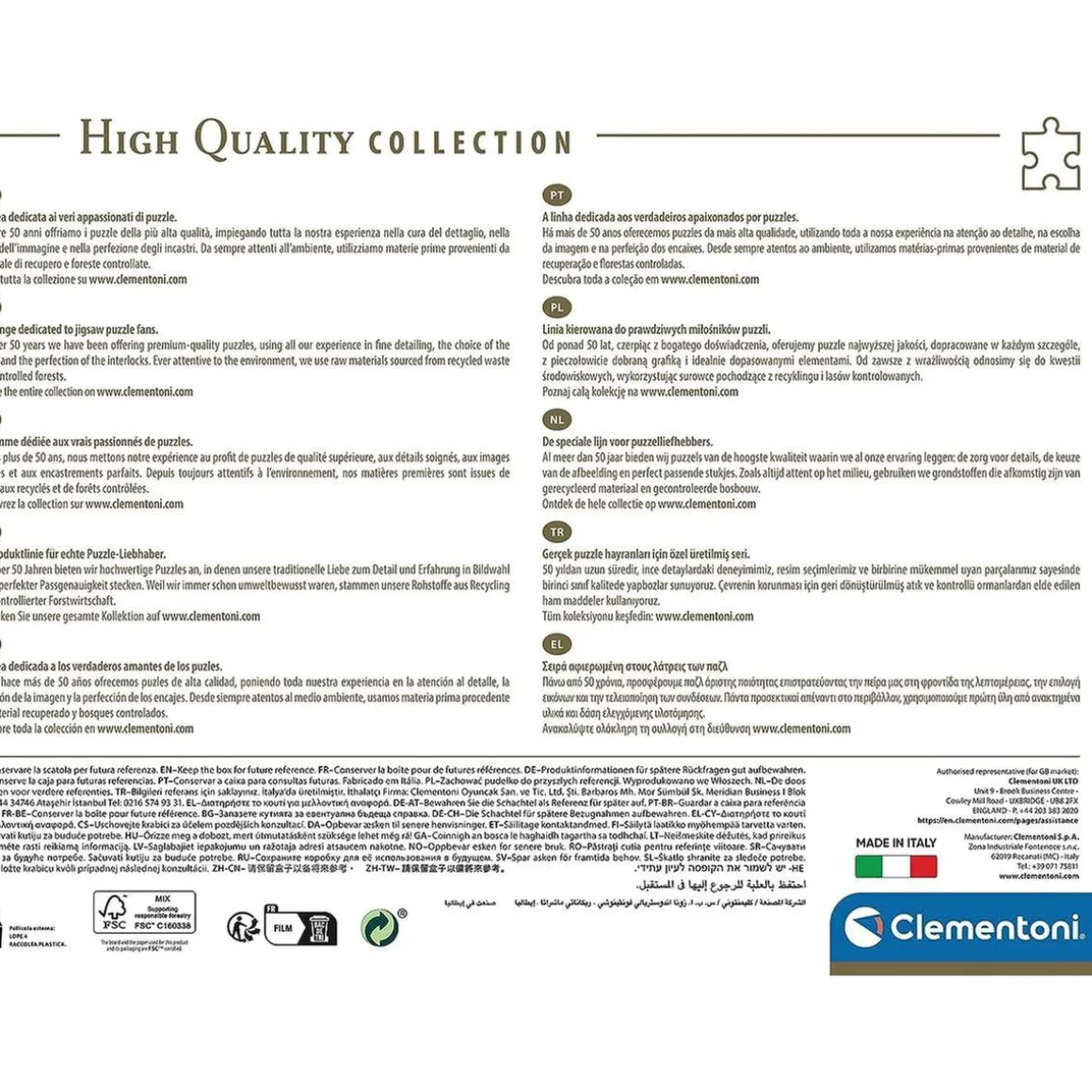 Clementoni - Puzzle de 1000 piezas: Ataque de los Titanes ㅤ