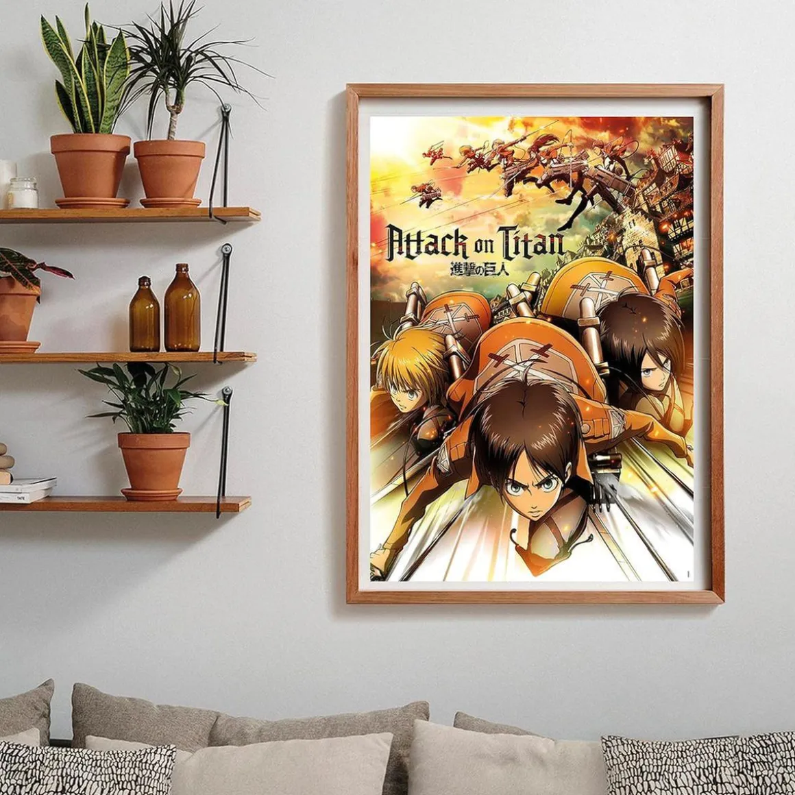 Clementoni - Puzzle de 1000 piezas: Ataque de los Titanes ㅤ