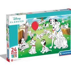 Clementoni - Puzzle infantil 24 piezas maxi Dálmatas 101 ㅤ