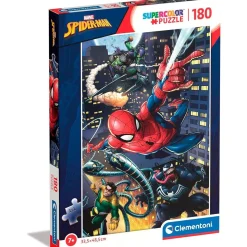Clementoni - Puzzle infantil Marvel Spiderman 180 piezas ㅤ